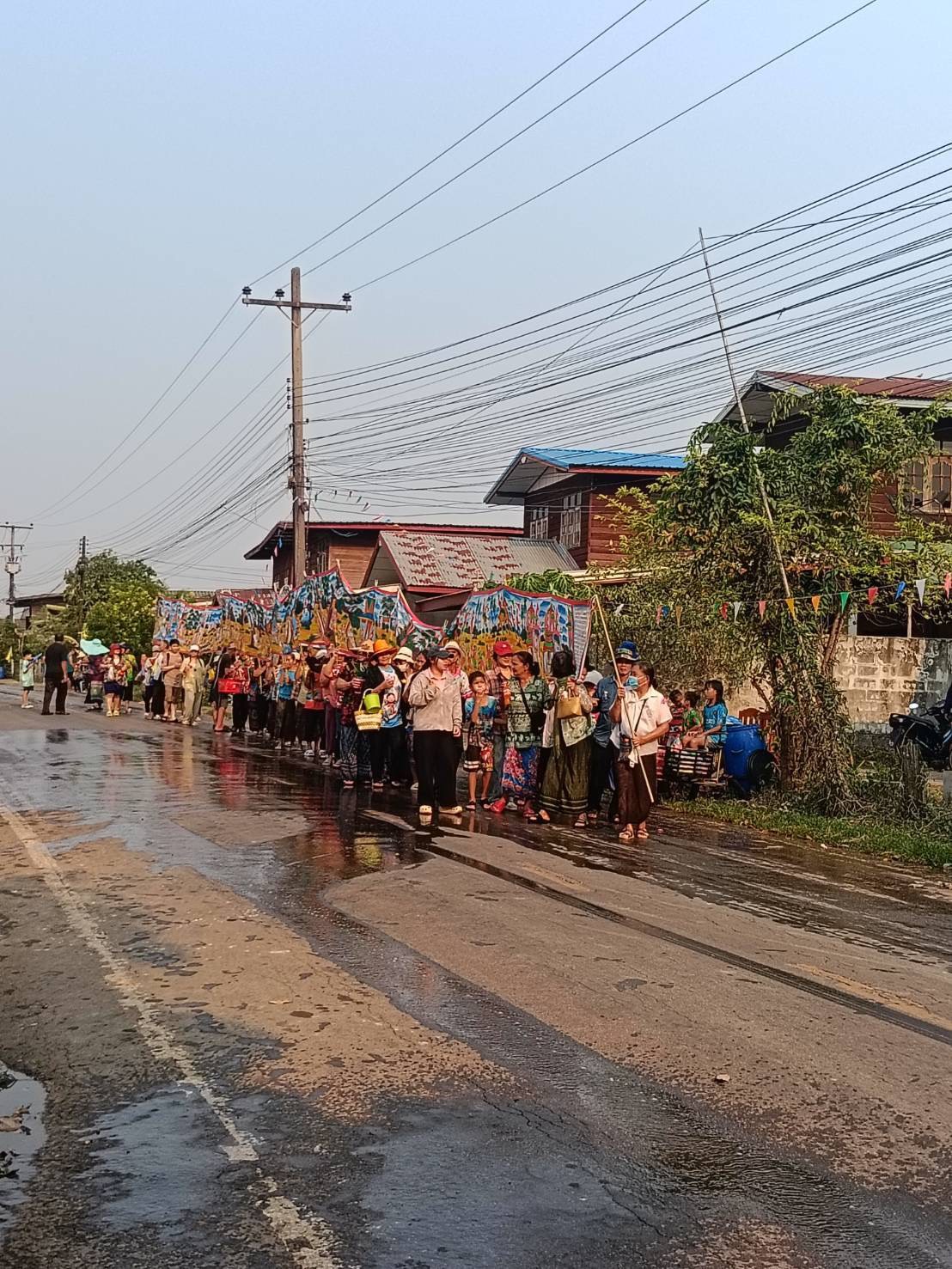 บุญผะเหวดประจำปี  บ้านนาคำ ต.ศรีสำราญ อำเภอพรเจริญ จังหวัดบึงกาฬ